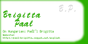 brigitta paal business card